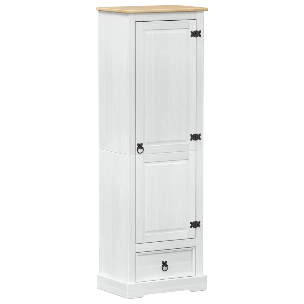 vidaXL Ντουλάπες Λευκό 55 x 38 x 170 εκ Στερεά ξυλεία πεύκου