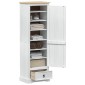 vidaXL Ντουλάπες Λευκό 55 x 38 x 170 εκ Στερεά ξυλεία πεύκου