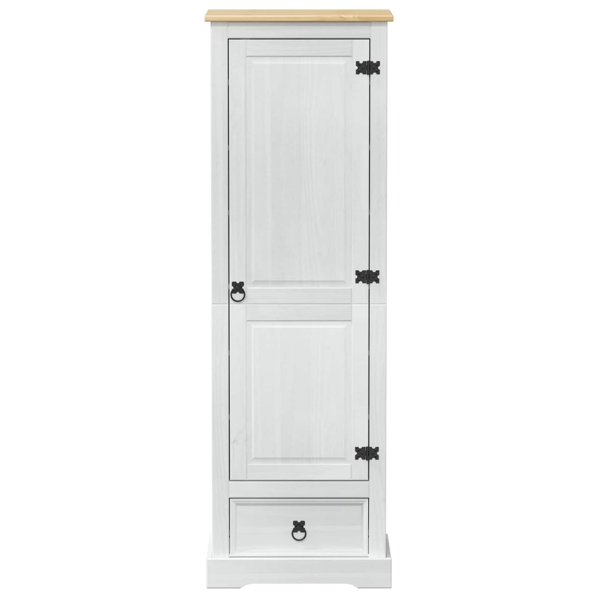vidaXL Ντουλάπες Λευκό 55 x 38 x 170 εκ Στερεά ξυλεία πεύκου