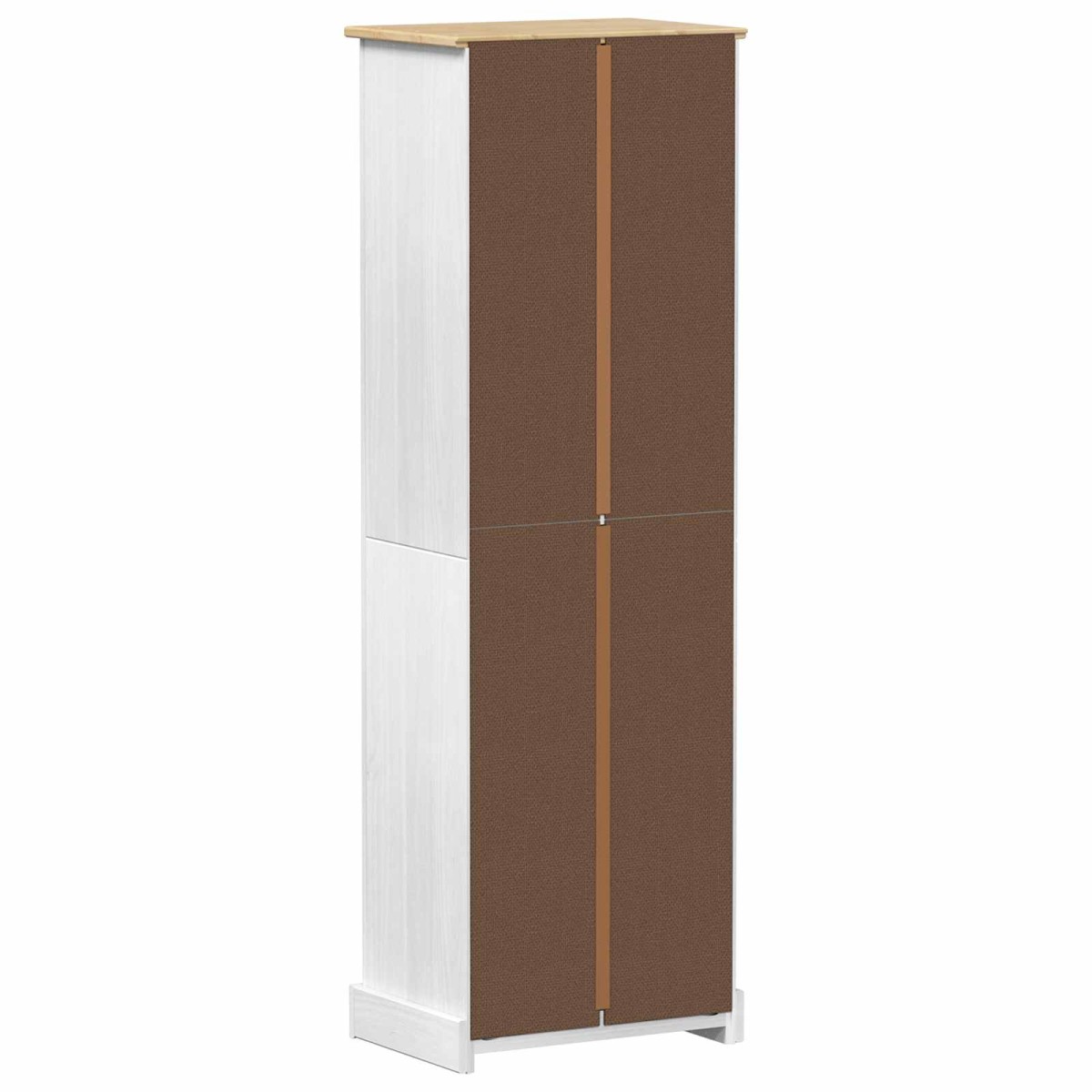 vidaXL Ντουλάπες Λευκό 55 x 38 x 170 εκ Στερεά ξυλεία πεύκου