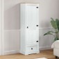 vidaXL Ντουλάπες Λευκό 55 x 38 x 170 εκ Στερεά ξυλεία πεύκου