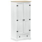 vidaXL Ντουλάπες με ράφι Λευκό 76 x 50 x 170 εκ. Στερεά ξυλεία πεύκου