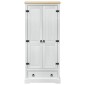 vidaXL Ντουλάπες με ράφι Λευκό 76 x 50 x 170 εκ. Στερεά ξυλεία πεύκου