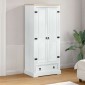 vidaXL Ντουλάπες με ράφι Λευκό 76 x 50 x 170 εκ. Στερεά ξυλεία πεύκου