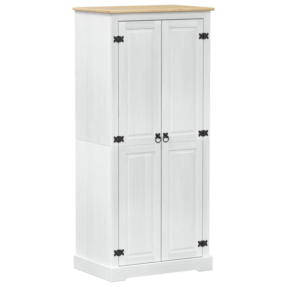 vidaXL Ντουλάπες Λευκό 76 x 50 x 170 εκ. Στερεά ξυλεία πεύκου