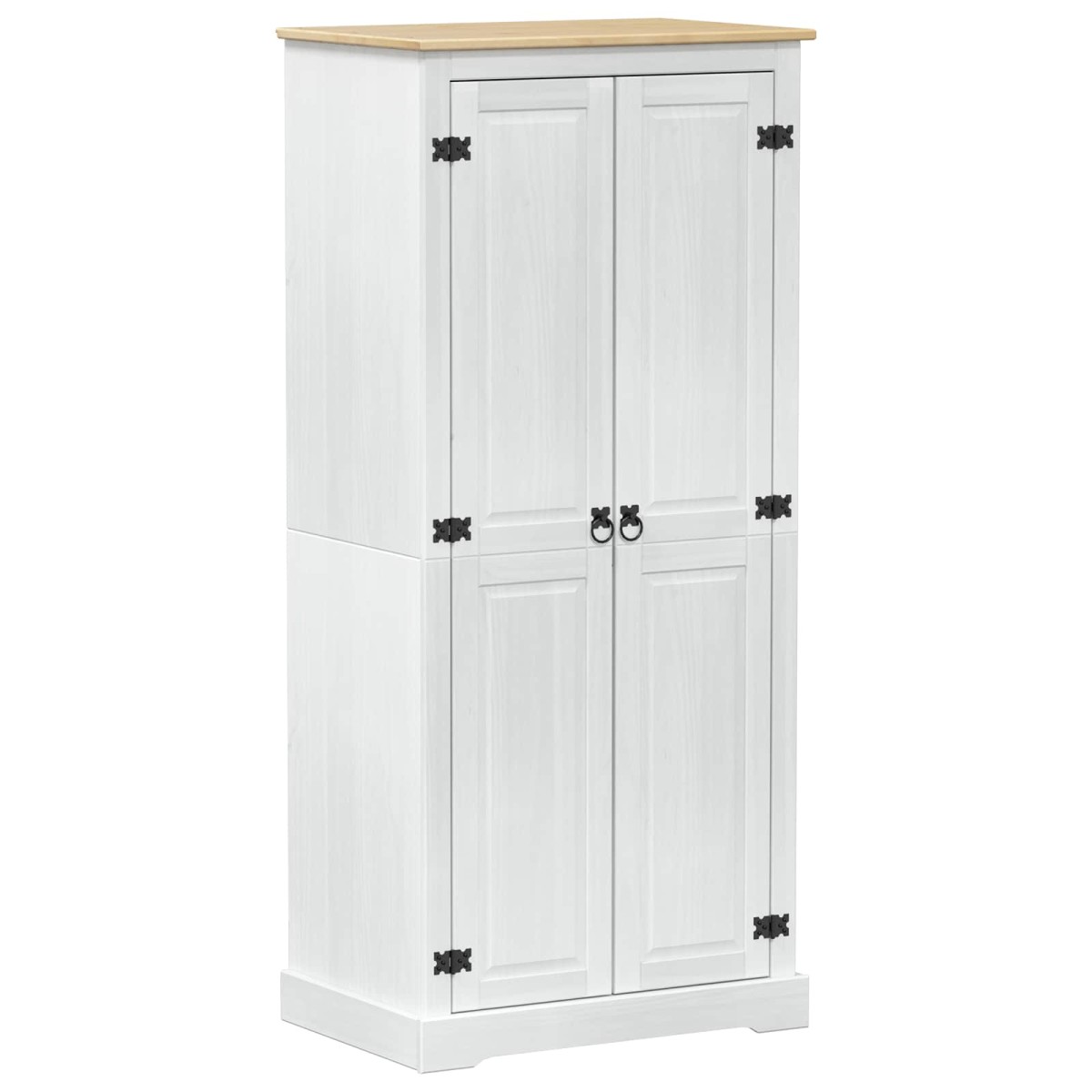 vidaXL Ντουλάπες Λευκό 76 x 50 x 170 εκ. Στερεά ξυλεία πεύκου