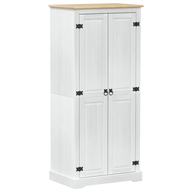 vidaXL Ντουλάπες Λευκό 76 x 50 x 170 εκ. Στερεά ξυλεία πεύκου