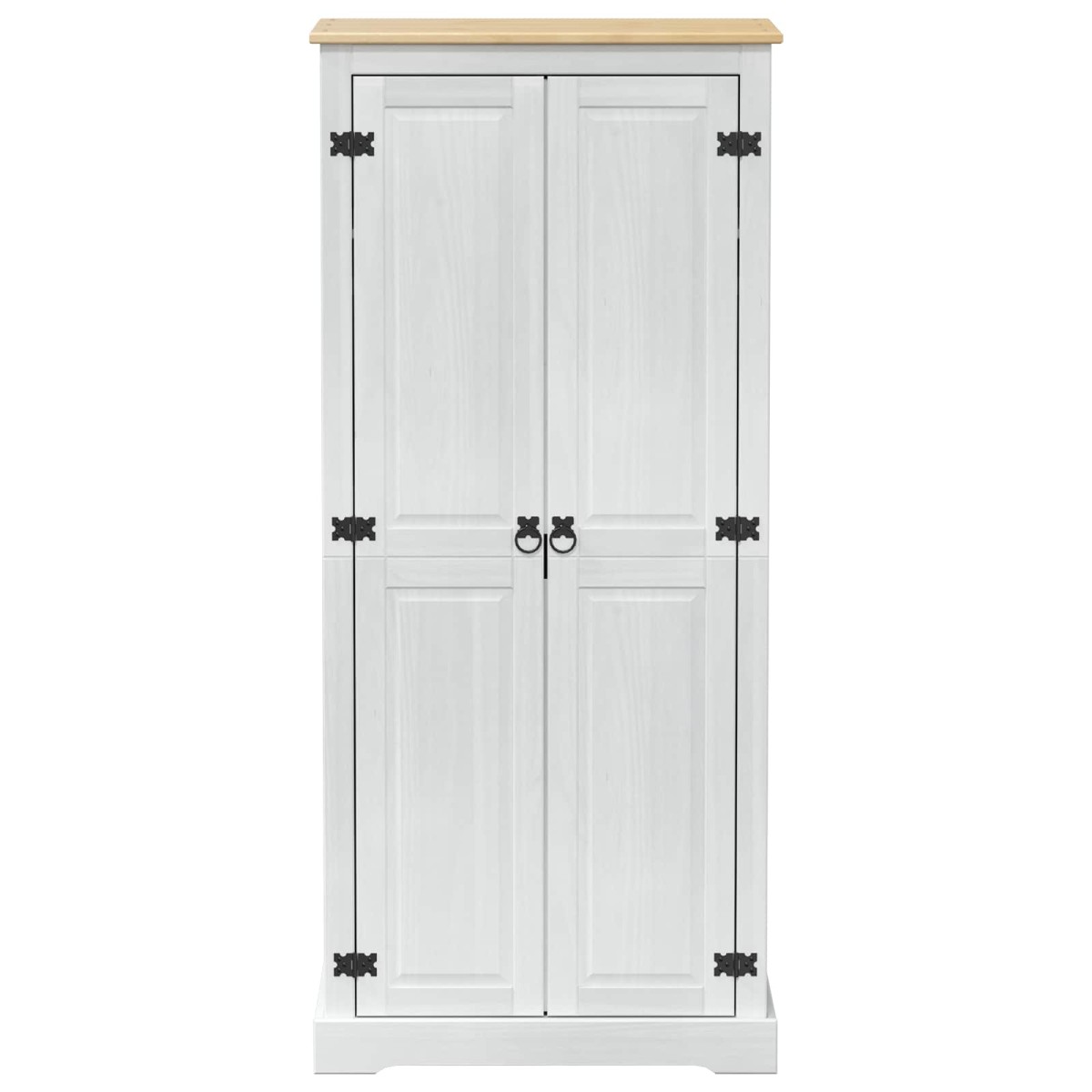 vidaXL Ντουλάπες Λευκό 76 x 50 x 170 εκ. Στερεά ξυλεία πεύκου