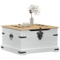 vidaXL storage box με ράφι Λευκό 78 x 78 x 45 εκ. Στερεά ξυλεία πεύκου