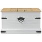 vidaXL storage box με ράφι Λευκό 78 x 78 x 45 εκ. Στερεά ξυλεία πεύκου