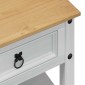 vidaXL Τραπεζάκι σαλονιού Λευκό 100 x 48 x 45 εκ. Μασίφ Ξύλο Πεύκου