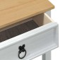 vidaXL Κονσόλα με συρτάρι Λευκό 55 x 35 x 73 εκ Στερεά ξυλεία πεύκου