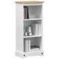 vidaXL Βιβλιοθήκη 46 x 29 x 100 εκ. Στερεά ξυλεία πεύκου Λευκό