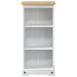 vidaXL Βιβλιοθήκη 46 x 29 x 100 εκ. Στερεά ξυλεία πεύκου Λευκό
