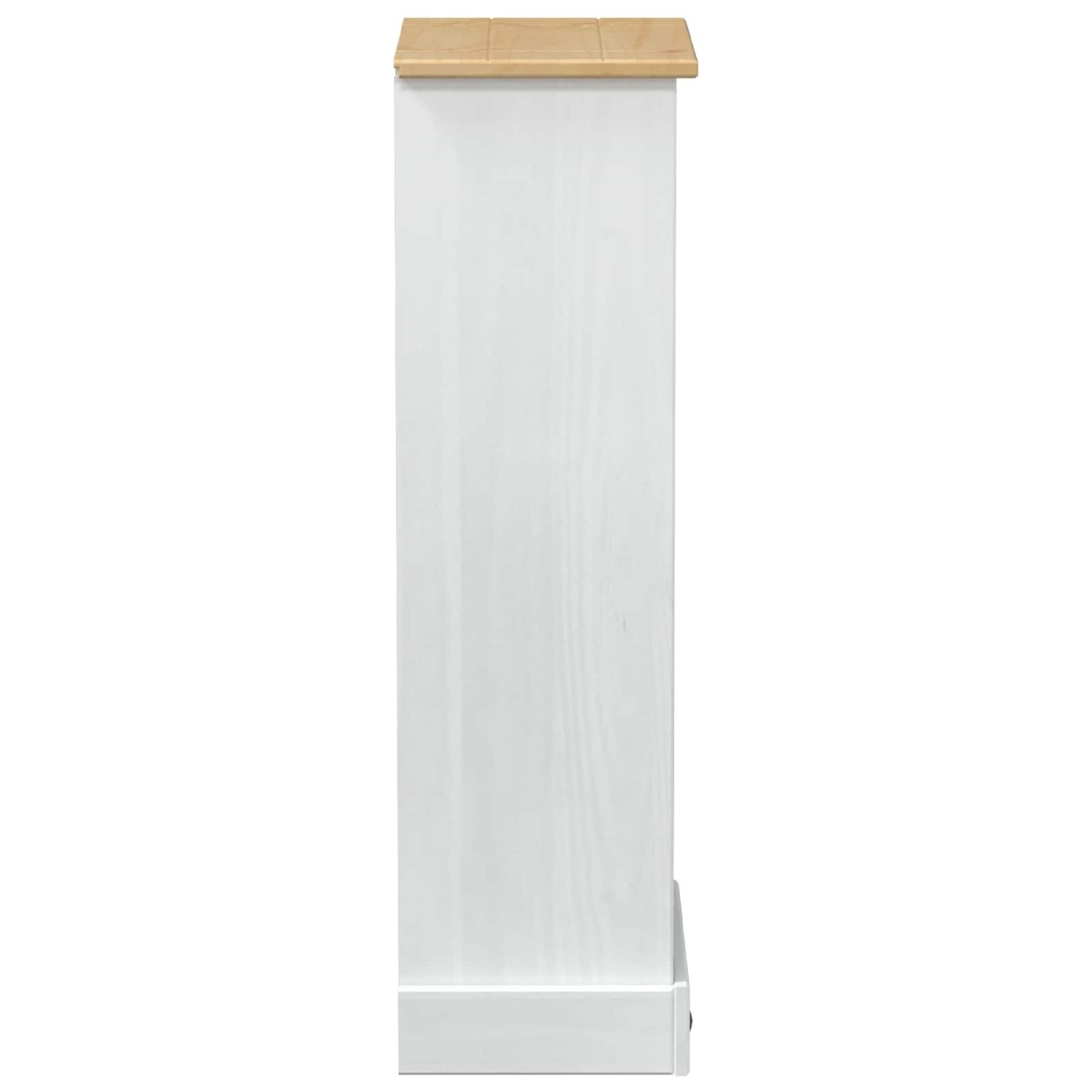 vidaXL Βιβλιοθήκη 46 x 29 x 100 εκ. Στερεά ξυλεία πεύκου Λευκό