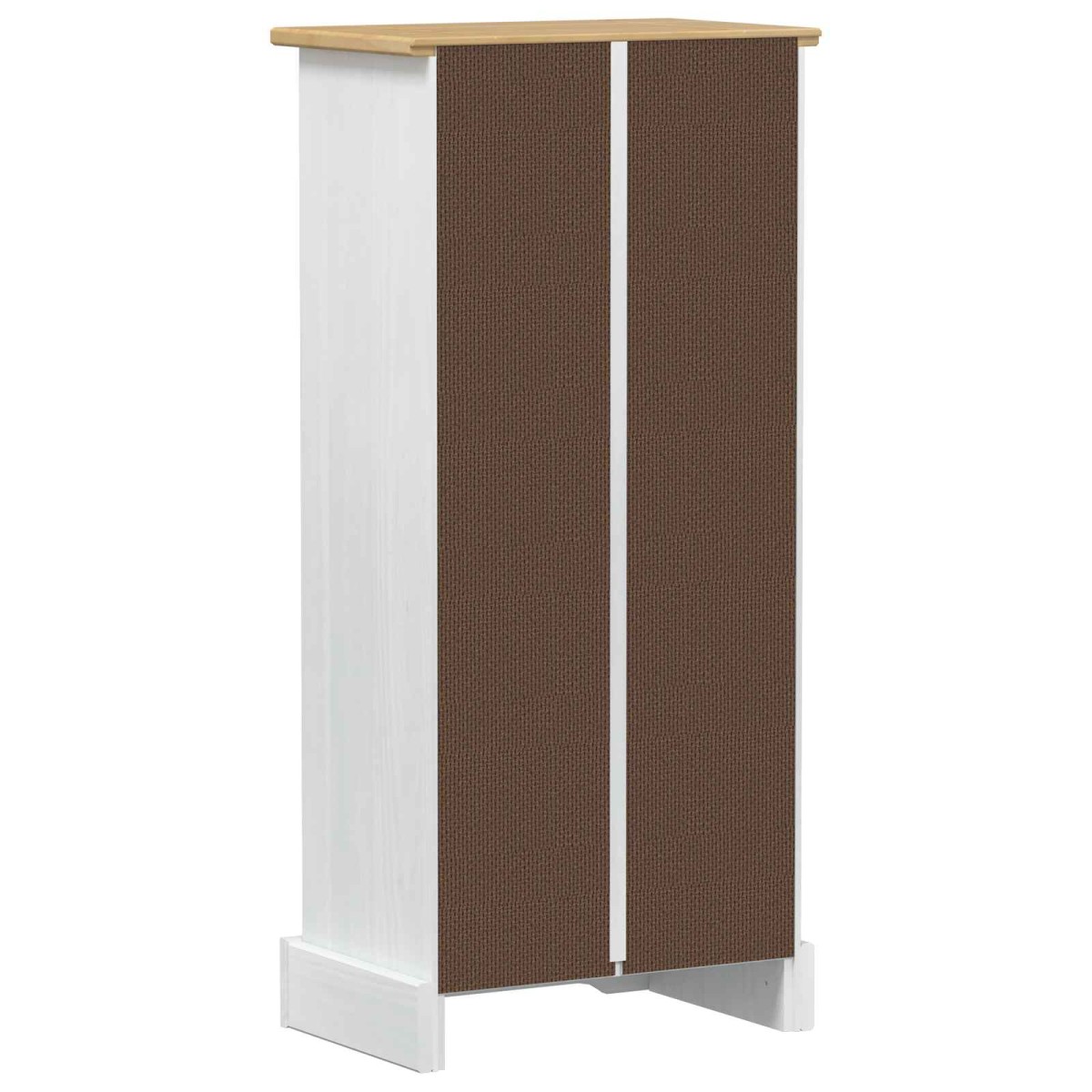 vidaXL Βιβλιοθήκη 46 x 29 x 100 εκ. Στερεά ξυλεία πεύκου Λευκό