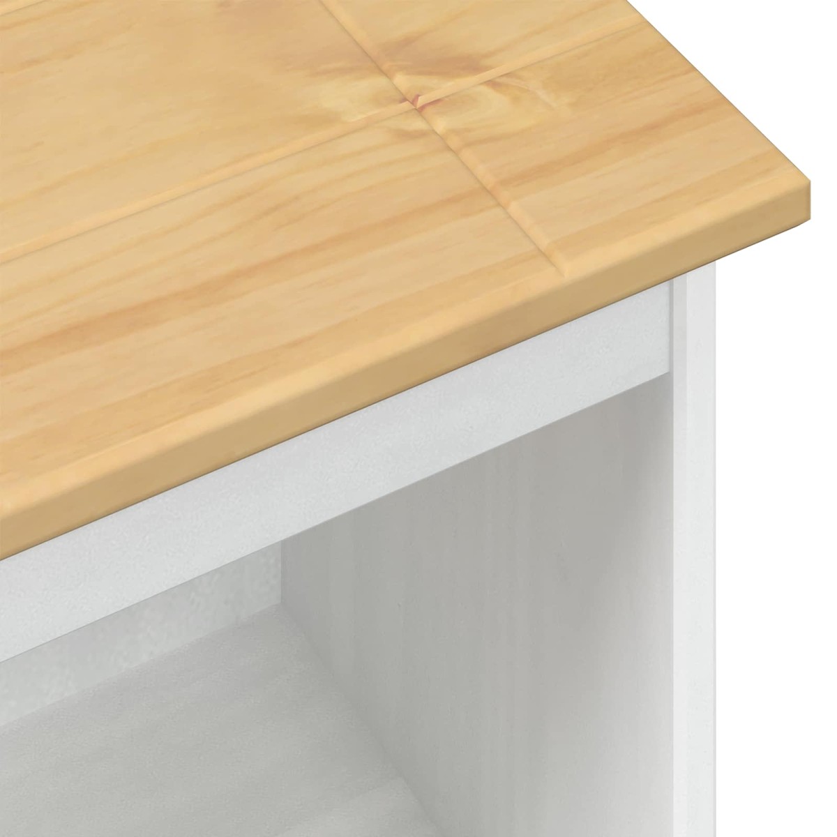vidaXL Βιβλιοθήκη 46 x 29 x 100 εκ. Στερεά ξυλεία πεύκου Λευκό