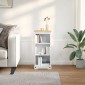 vidaXL Βιβλιοθήκη 46 x 29 x 100 εκ. Στερεά ξυλεία πεύκου Λευκό