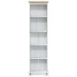 vidaXL Βιβλιοθήκη 46 x 20 x 170 εκ. Στερεά ξυλεία πεύκου Λευκό