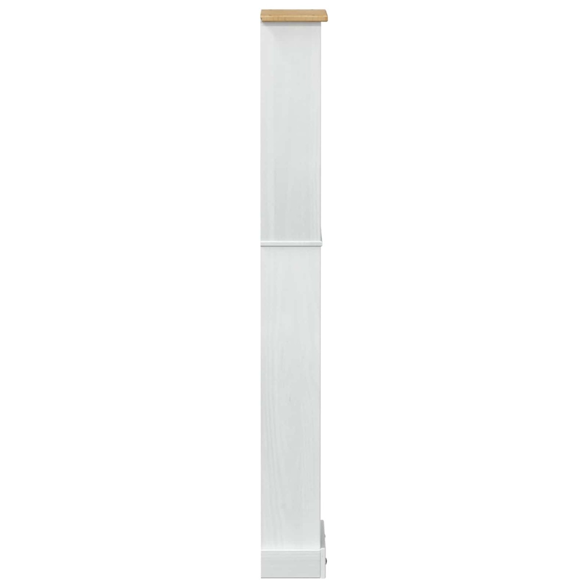vidaXL Βιβλιοθήκη 46 x 20 x 170 εκ. Στερεά ξυλεία πεύκου Λευκό