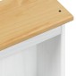 vidaXL Βιβλιοθήκη 46 x 20 x 170 εκ. Στερεά ξυλεία πεύκου Λευκό