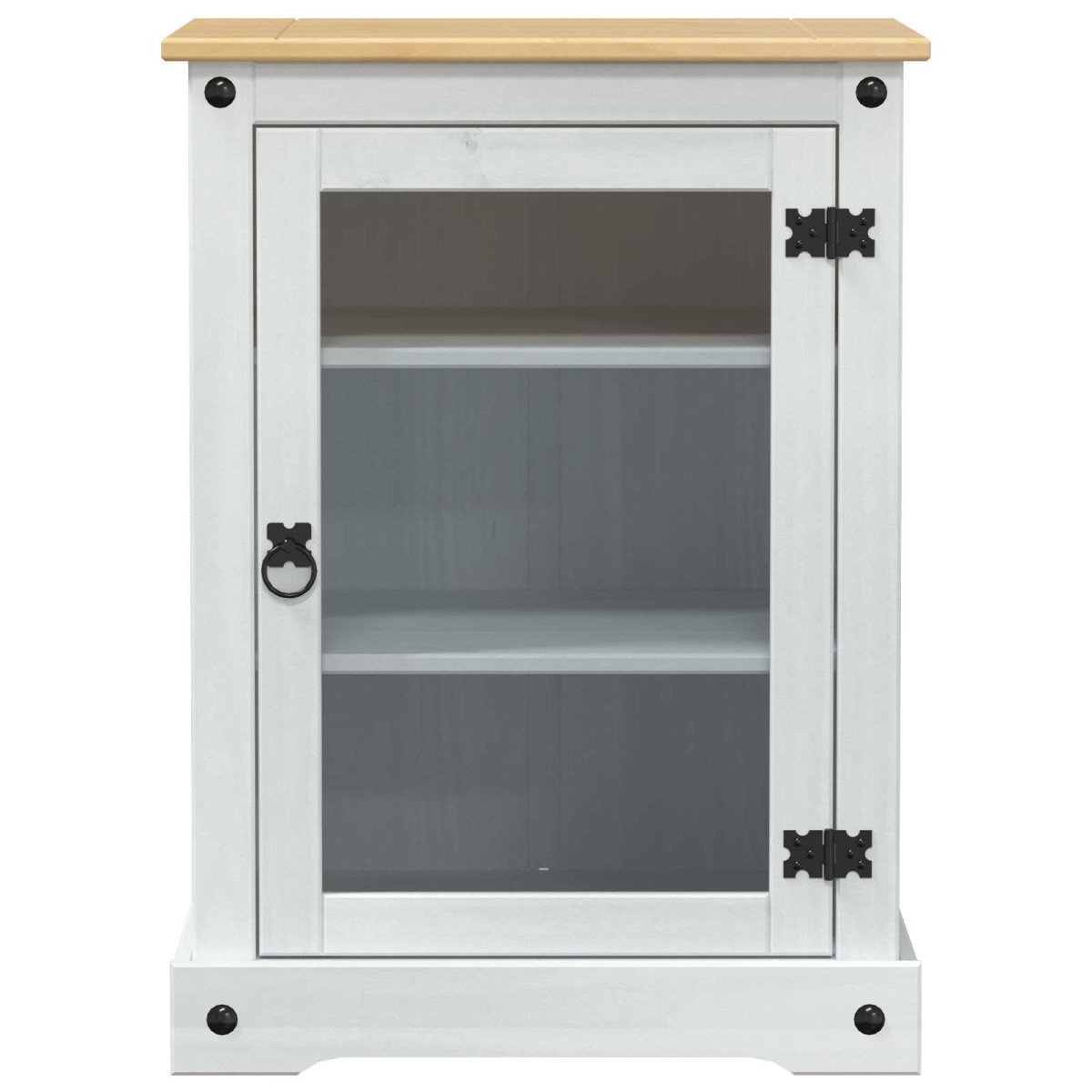 vidaXL Ηχοσύστημα ντουλάπι Λευκό 60 x 50 x 82 εκ Στερεά ξυλεία πεύκου