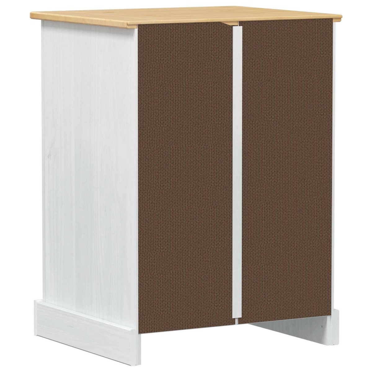 vidaXL Ηχοσύστημα ντουλάπι Λευκό 60 x 50 x 82 εκ Στερεά ξυλεία πεύκου