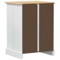 vidaXL Ηχοσύστημα ντουλάπι Λευκό 60 x 50 x 82 εκ Στερεά ξυλεία πεύκου