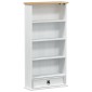 vidaXL Ντουλάπα CD Λευκό 52 x 17.5 x 103 εκ Στερεά ξυλεία πεύκου
