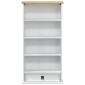 vidaXL Ντουλάπα CD Λευκό 52 x 17.5 x 103 εκ Στερεά ξυλεία πεύκου