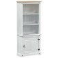 vidaXL Highboard Λευκό 74 x 38 x 170 εκ. Στερεά ξυλεία πεύκου