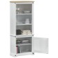vidaXL Highboard Λευκό 74 x 38 x 170 εκ. Στερεά ξυλεία πεύκου