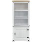vidaXL Highboard Λευκό 74 x 38 x 170 εκ. Στερεά ξυλεία πεύκου