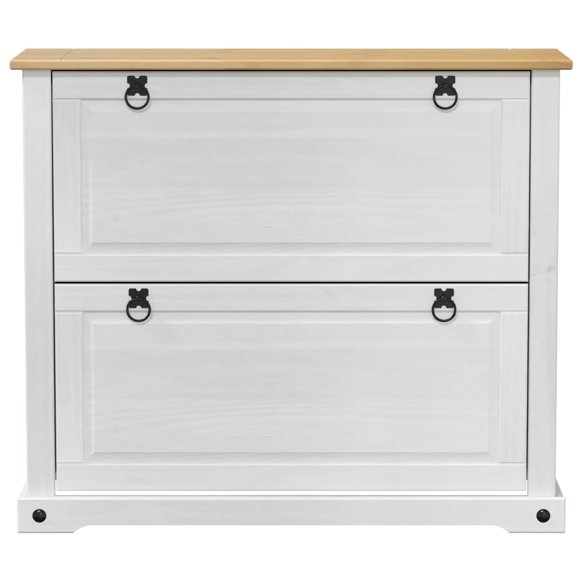 vidaXL Ντουλάπα Παπουτσιών με ράφι Corona Λευκό 99 x 32 x 85 εκ.