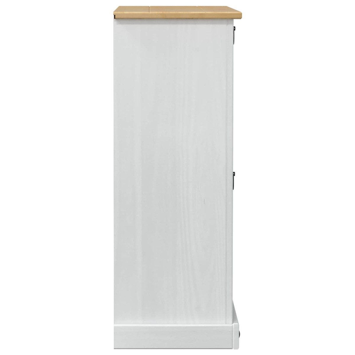 vidaXL Ντουλάπα Παπουτσιών με ράφι Corona Λευκό 99 x 32 x 85 εκ.
