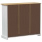 vidaXL Ντουλάπα Παπουτσιών με ράφι Corona Λευκό 99 x 32 x 85 εκ.