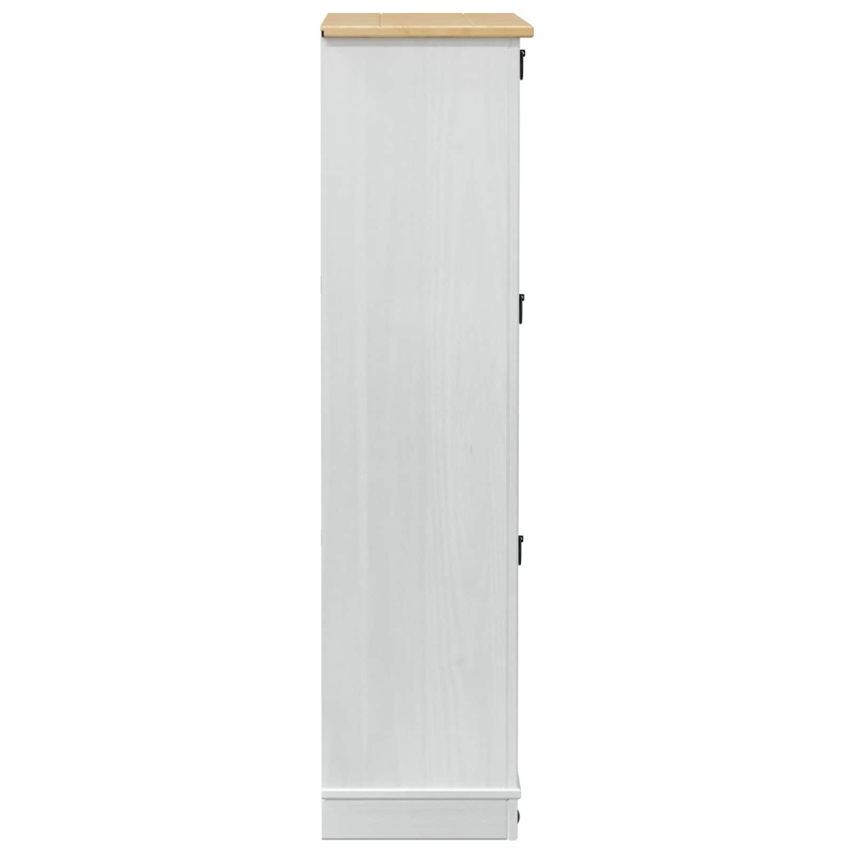 vidaXL Ντουλάπα Παπουτσιών με συρτάρι Corona Λευκό 99 x 32 x 122 εκ.