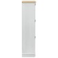 vidaXL Ντουλάπα Παπουτσιών με συρτάρι Corona Λευκό 99 x 32 x 122 εκ.
