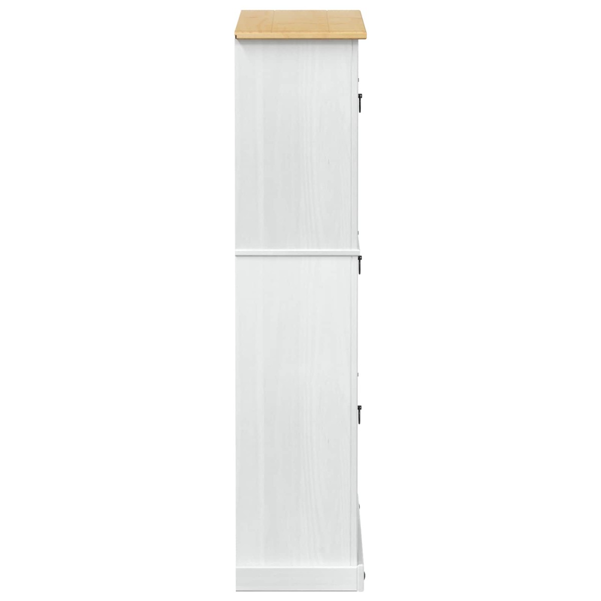 vidaXL Ντουλάπα Παπουτσιών με συρτάρι Corona Λευκό 99 x 32 x 138 εκ