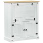 vidaXL Ντουλάπι κρασιού Λευκό 97 x 45 x 114 εκ Στερεά ξυλεία πεύκου