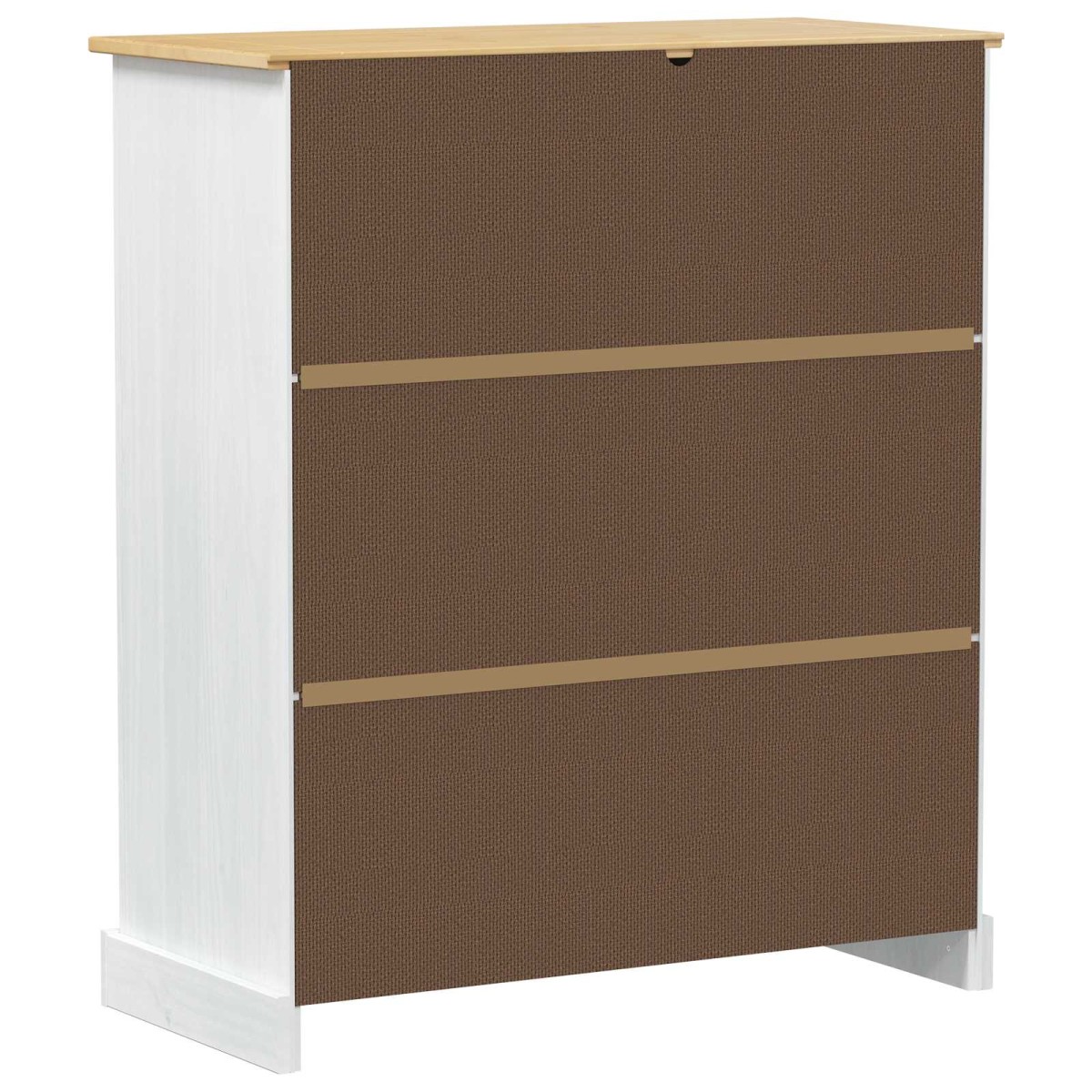 vidaXL Ντουλάπι κρασιού Λευκό 97 x 45 x 114 εκ Στερεά ξυλεία πεύκου