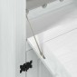 vidaXL Ντουλάπι κρασιού Λευκό 97 x 45 x 114 εκ Στερεά ξυλεία πεύκου