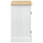 vidaXL Ντουλάπι νιπτήρα Λευκό 73 x 33 x 60 εκ Στερεά ξυλεία πεύκου