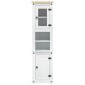 vidaXL Ντουλάπι Μπάνιου Λευκό 50 x 40 x 185 εκ. Στερεά ξυλεία πεύκου