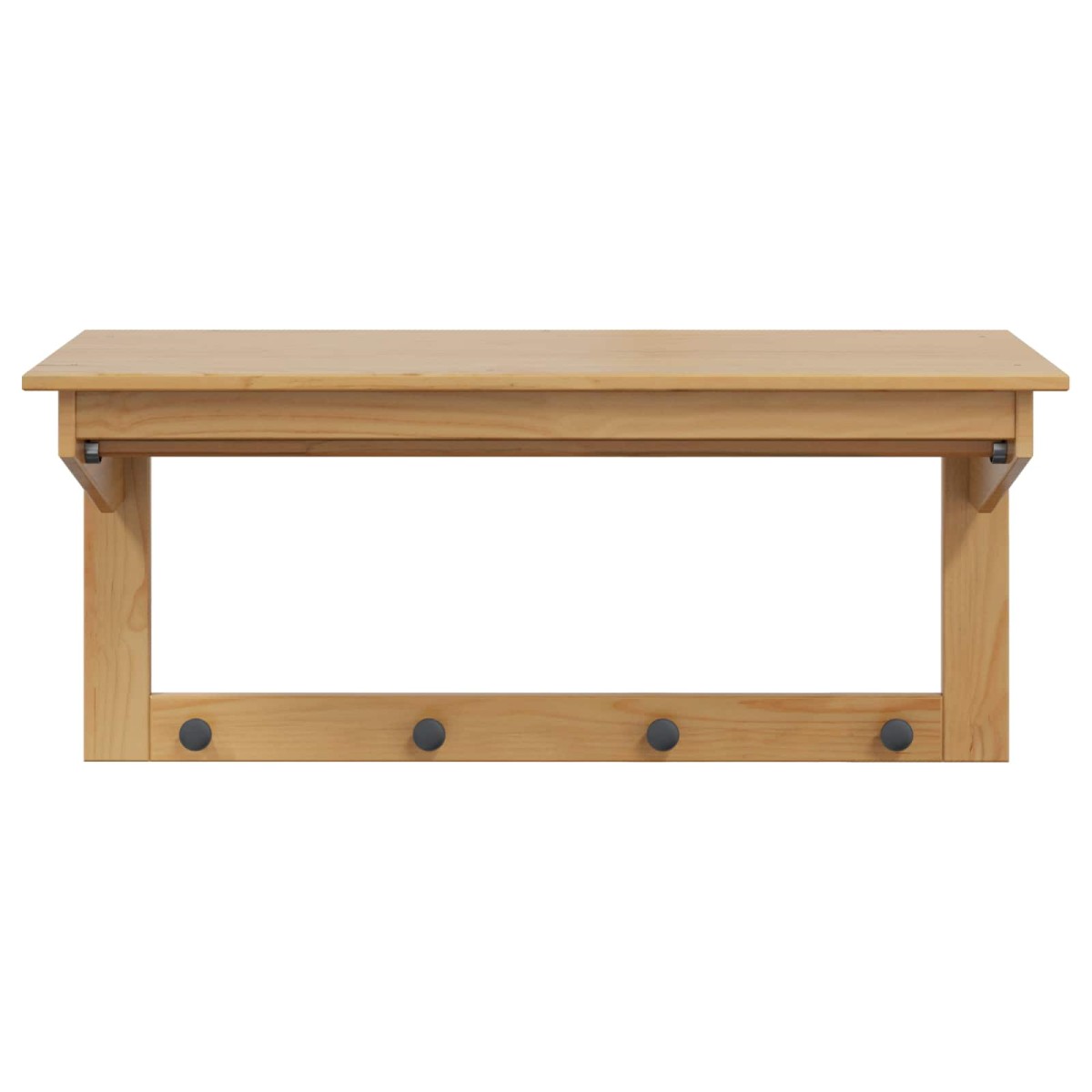 vidaXL Κρεμάστρα HILL Μέλι Καφέ 90 x 35 x 41.5 εκ. Στερεό πεύκο