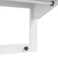 vidaXL Κρεμάστρα HILL Λευκό και καστανό μέλι 90 x 35 x 41.5 εκ.