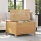 vidaXL Τραπεζάκι σαλονιού HILL Μέλι Καφέ 79.5 x 79.5 x 49 εκ.