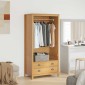 vidaXL Ντουλάπι με ράφι HILL Μέλι Καφέ 84 x 50 x 170 εκ Στερεό πεύκο