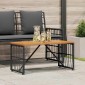 vidaXL Εξωτερικό Τραπέζι Μαύρο 80 x 40 x 40 cm
