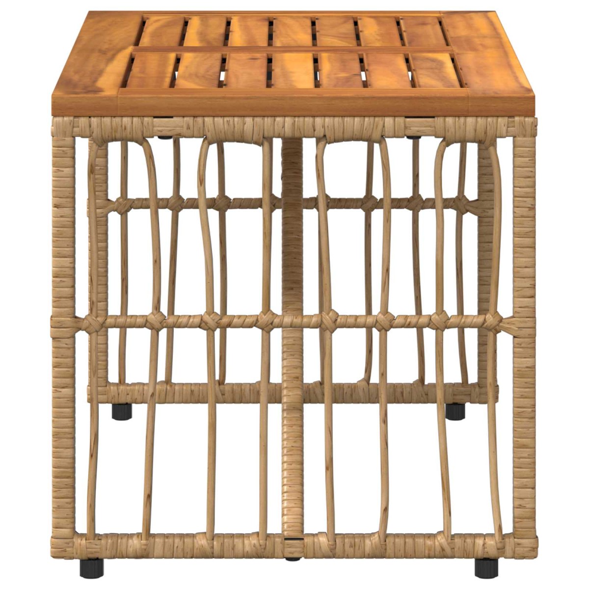 vidaXL Εξωτερικό Τραπέζι Φυσικό 80 x 40 x 40 cm